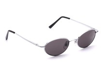 Kleine ovale Sonnenbrille Silber Flexbügel Mode Sommer Retro Klassisch Unisex