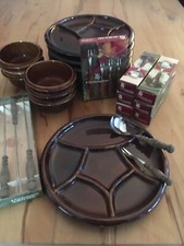 fondue teller, schälchen