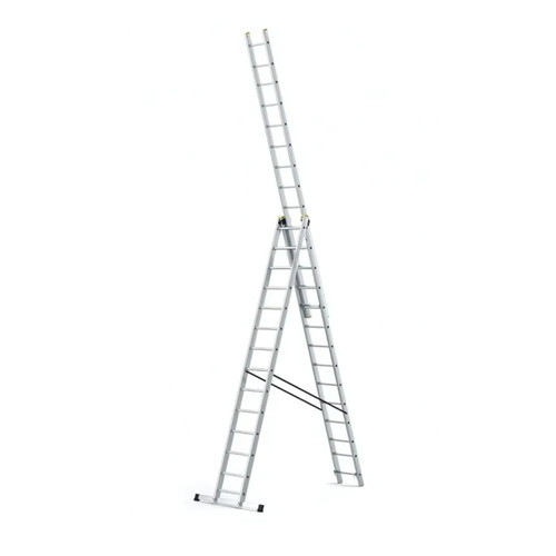 Aluminium mehrzweckleiter 3x12 - aluminium,