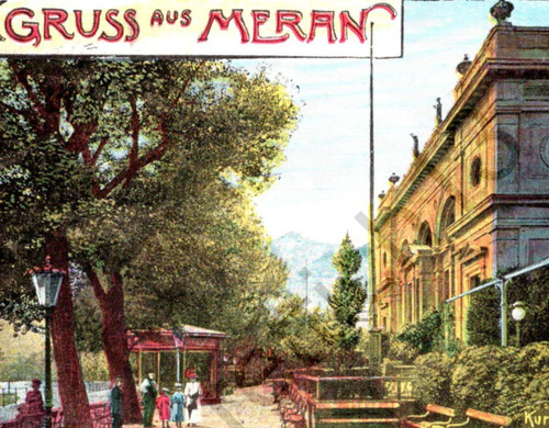 1899 gruss aus meran - ak,
