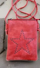 styleBREAKER coole Umhängetasche, Handytasche mit Kugelnieten in Sternform