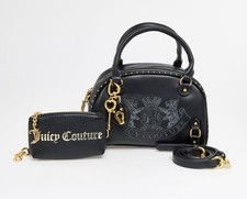 Juicy Couture Bowlingtasche schwarz Zweig Hunde brandneu mit Etikett