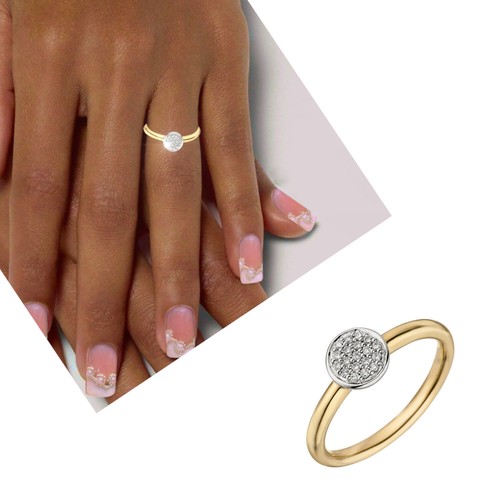 Damen ring 585 echt gold - damen,