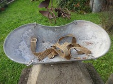 alte Zinkwanne Sähwanne Saatwanne Bauchladen Pflanzkübel Garten Bauer Hof Deko