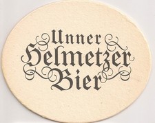 Unner Helmetzer Bier - alter Bierdeckel aus Helmbrechts, Oberfranken (?)