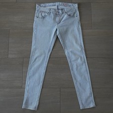 Herrlicher Jeans Damen W31/L32 Blau Weiß Gestreift Touch 5631