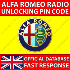 ✅ALFA ROMEO RADIO CODE DECODE ENTSPERREN 147 156 159 BRERA GIULIETTA GT GTV MITO✅