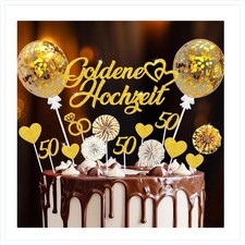 Tortendeko Goldene Hochzeit 20