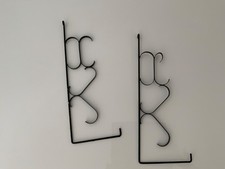 DDR - Vintage 1 Paar, Regal,  Schmiedeeisen, Wandregalhalterung, Regalhalterung