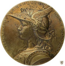 FRANKREICH, Medaille, 1900, 100 Jahre Banque de France, sehr schön