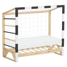 Kinderbett mit Matratze Jugendbett  Kiefernholz Einzelbett Lattenrost 70x140 cm