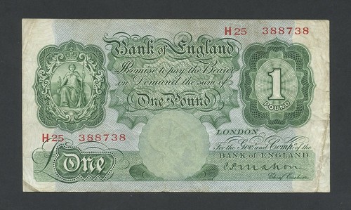 Bank england 1 schein - england, £1