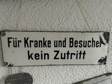 altes antikes  Emaile Schild