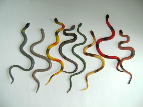 Gummischlangen 8erset 15cm - gummischlangen, 11-15cm