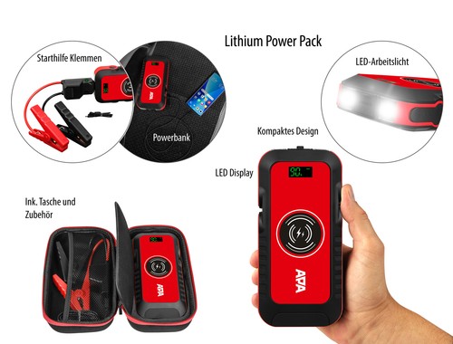 Lithium powerpack starthilfe - lithium,
