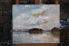 Peter Mohr Roseninsel Starnbergersee Landschaft Berge Sommer