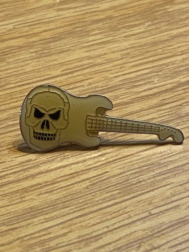 Pin weisse gitarre - gitarre, mit