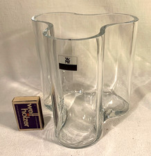 Vase; WMF; Klarglas; dreilappig; ähnlich Savoy / Alvar Aalto; Wagenfeld ?; TOP !
