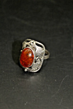 Ring Bernstein Silber 835 Fischland, Georg Kramer