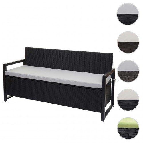 Poly rattan 3er sitzbank - poly-rattan,