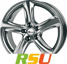 Brock B25 chromsilber lackiert 6.5x15" ET27 LK5 98 ML 58.1 Alufelgen 15 Zoll