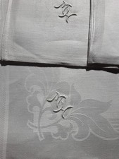 Altes Leinen Servietten 6 Stück Ungebraucht Monogramm Aussteuer