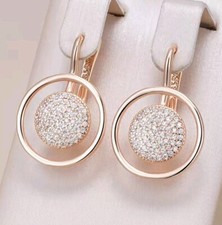 Luxus Ohrringe Huggie 585er