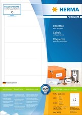 Etiketten Premium A4, weiß