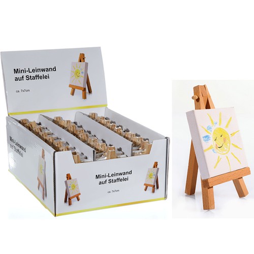 Mini staffelei mit leinwand - staffelei,