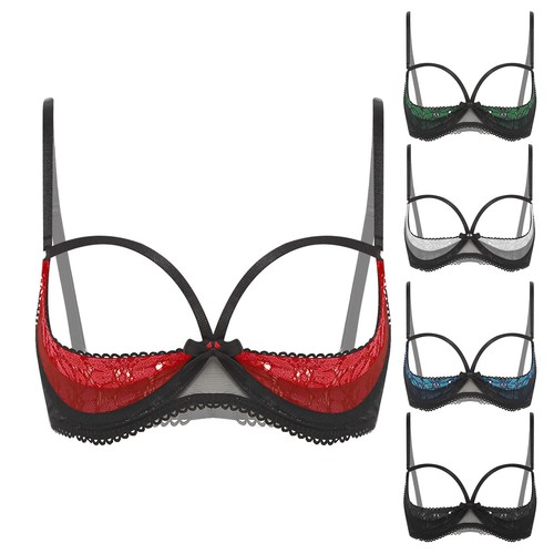 Damen spitze offene brust - de,
