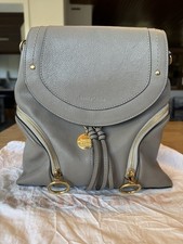 See by Chloe Olga Medium Damen Rücksack Leder Grau
