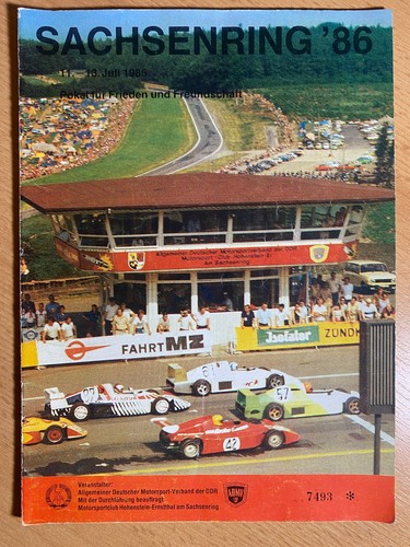 Rennprogramm sachsenring 1986 - rennprogramm,