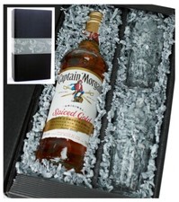 Captain Morgan Spiced Gold 35% 0,7l Set mit 2 original Gläser im Geschenkkarton