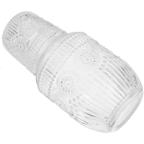 Glaswasserkaraffe mit becher - mit,