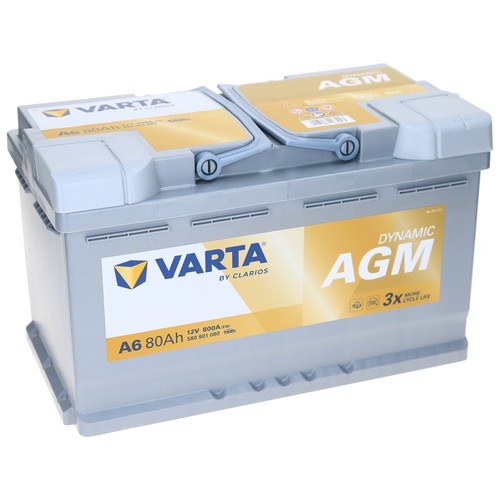 Varta 12v 80ah agm - 12v,