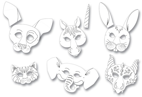 Folia kindermasken aus pappe - folia,