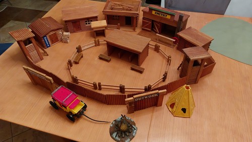 Westernfort aus holz 80er - aus, 70/80er