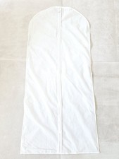Kleiderhülle Kleidersack Schutzhülle Kleider Weiß 135x60cm Kleiderbügel