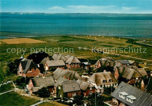 Hallig oland fliegeraufnahme - hallig,