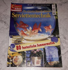 Creativ-Idee Serviettentechnik Sommermotive Tischdekorationen Garten-Accessoires