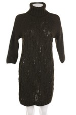 Zara Knit Strickkleid Kleid Mohair M dunkelgrün