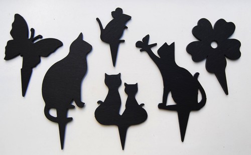 Dekostecker katze maus - dekostecker,