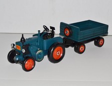 Blechtraktor Lanz Gespann mit