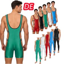 Herren Öl Glanz Bodysuit