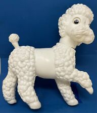 DDR Pudel Hund mit Wackelaugen Spielzeug Kunststoff Kult Ostalgie