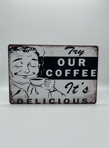 Blechschild coffee kaffee - blechschild,