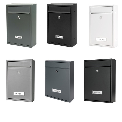 Briefkasten edelstahl 2 x - 2,