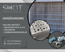 35 lfm Bauzaun Mobilzaun Absperrung Baustellensicherung Zaun VERSAND GRATIS