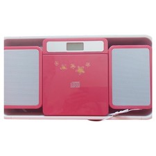 Bigben MCD10RSSTICK Tragbarer CD Player Pink mit Sternen