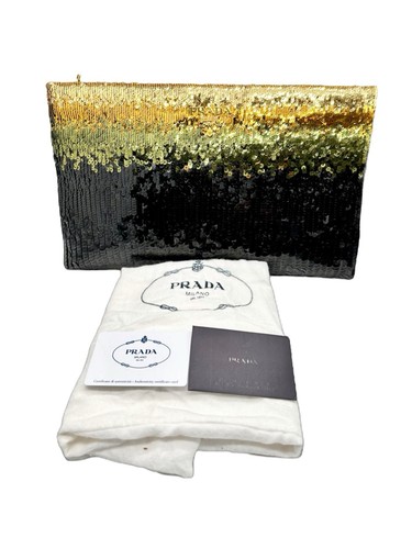 Prada clutch pailletten - pailletten, gold